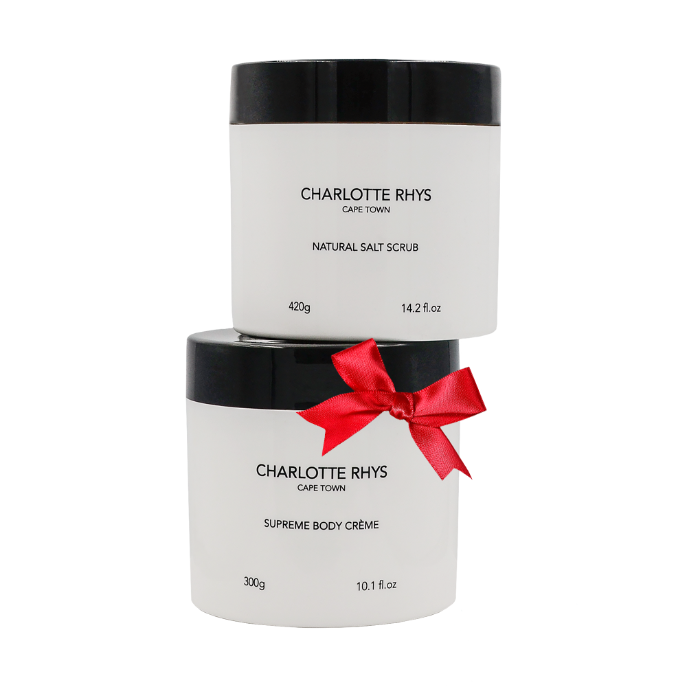 Natural Salt Scrub & Supreme Body Créme Set - Floral