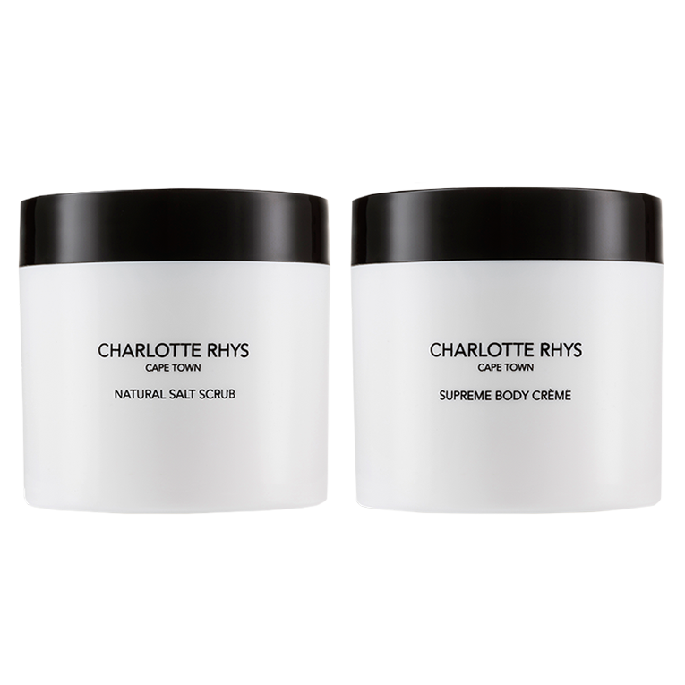 Natural Salt Scrub & Supreme Body Créme Set - Key Lime & Ginger